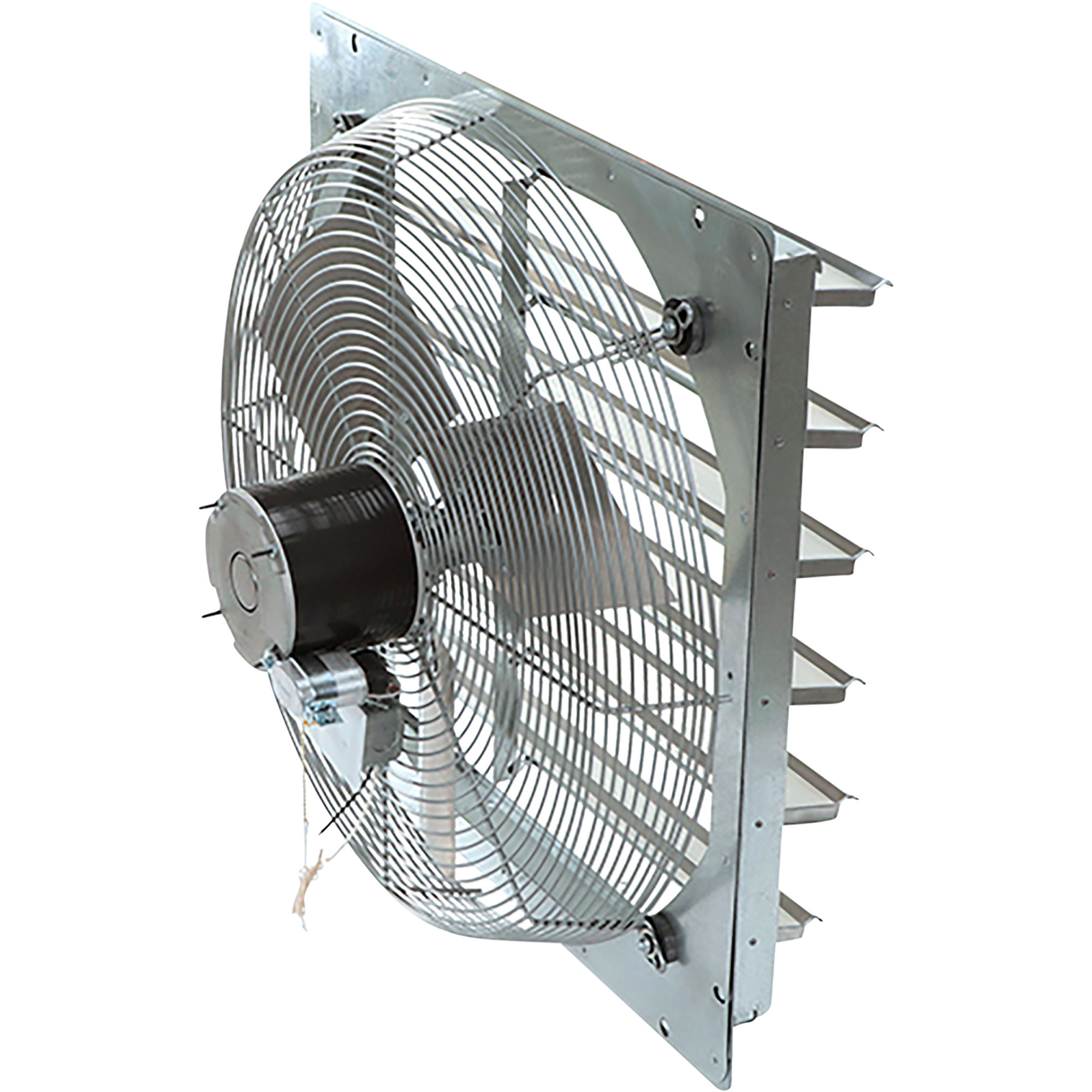 TPI Shutter-Mounted Direct Drive Exhaust Fan - 24in. Dia., 3400 CFM, 1/4 HP, 120V, Model# CE-24-DS